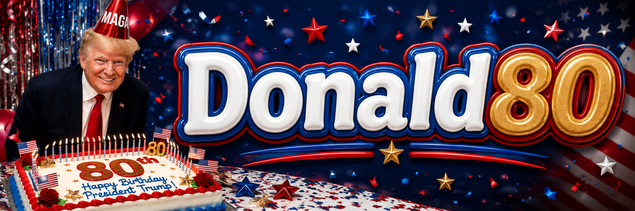 DONALD80 — Donald J. Trump 80th Birthday